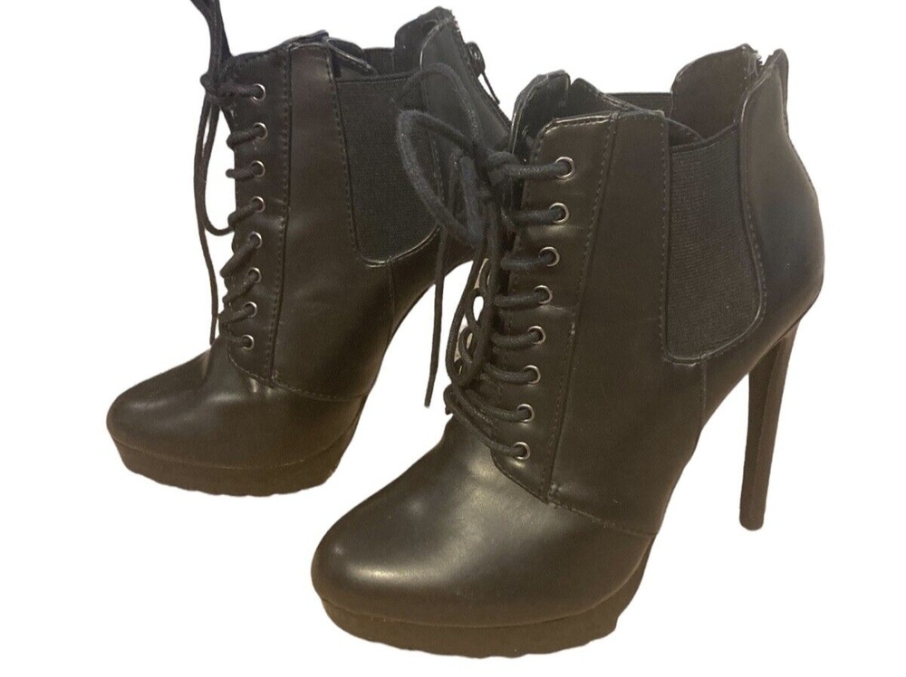 Zara Trafaluc boots combat stiletto EU 36 witchcore witchy gothic goth